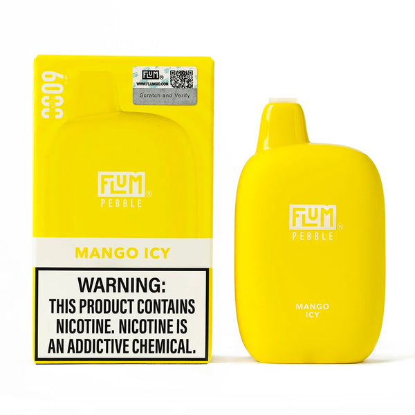 Flum Pebble Vapes 6000 Puffs 5% Nicotine mango icy