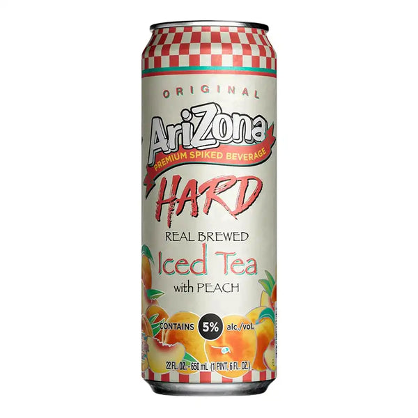Hard Arizona Cocktails Hard Peach Iced Tea_22 floz Tall Can