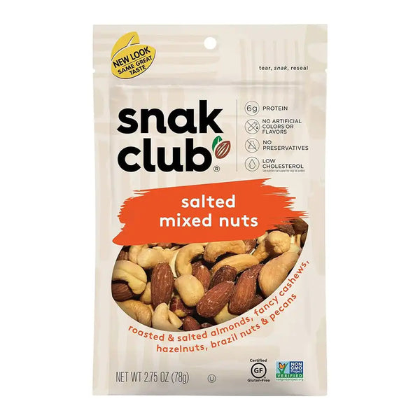Snak Club Assorted Snacks Salted Mixed Nuts