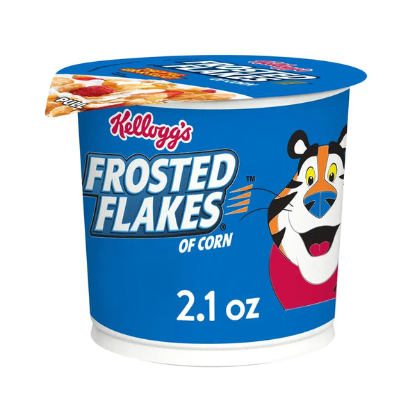 Kellogg's Flakes Breakfast Cereal Cup frosted flakes