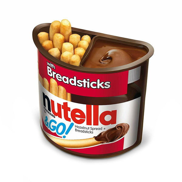 Nutella Hazelnut with breadsticks