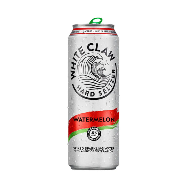 White Claw Hard Seltzer Watermelon can on a white background